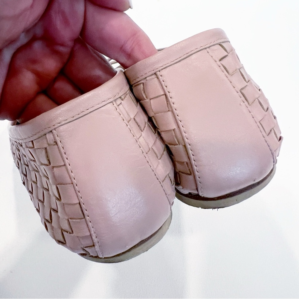 Freda Salvador Jada Square Toe Woven Ballet Flat Size 9 Dusty Pink - Picture 5 of 8
